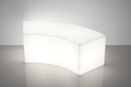 Snake - Slide - fotel podświetlany – kolor Light White (nr kat. SD SNK120A)
