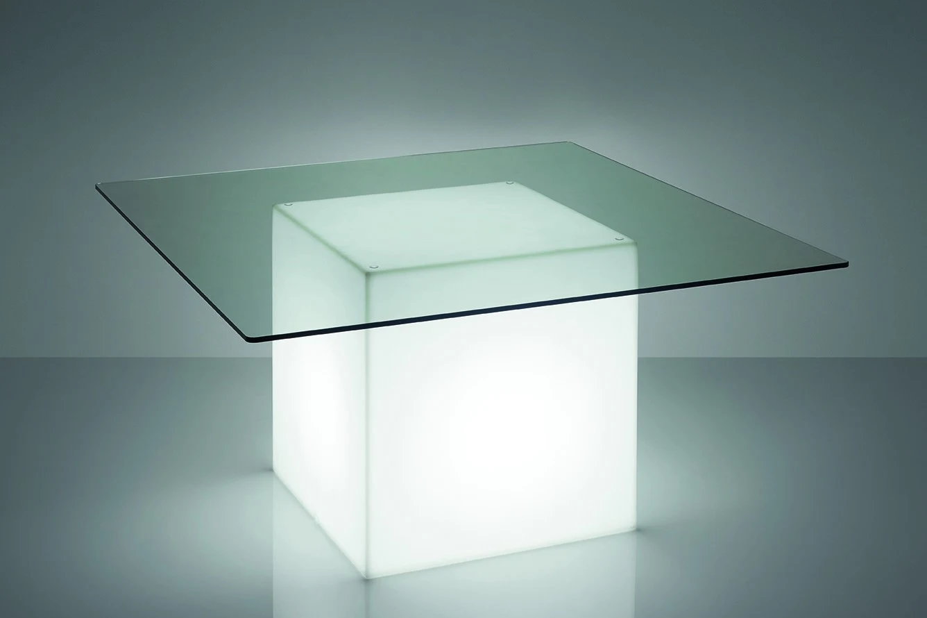 Square - Slide - stół podświetlany – kolor Light White (nr kat. SD SQR075A)