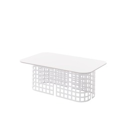 Mara Low Table Round top dark brown profile - Slide - stolik