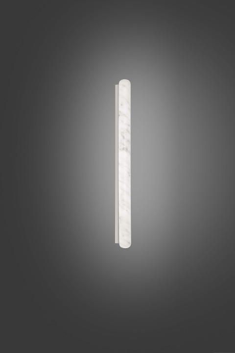 Stiletto Shard Applique 80 - Slide - kinkiet – kolor White Marble - Grey veinings (nr kat. LP SSW082G)