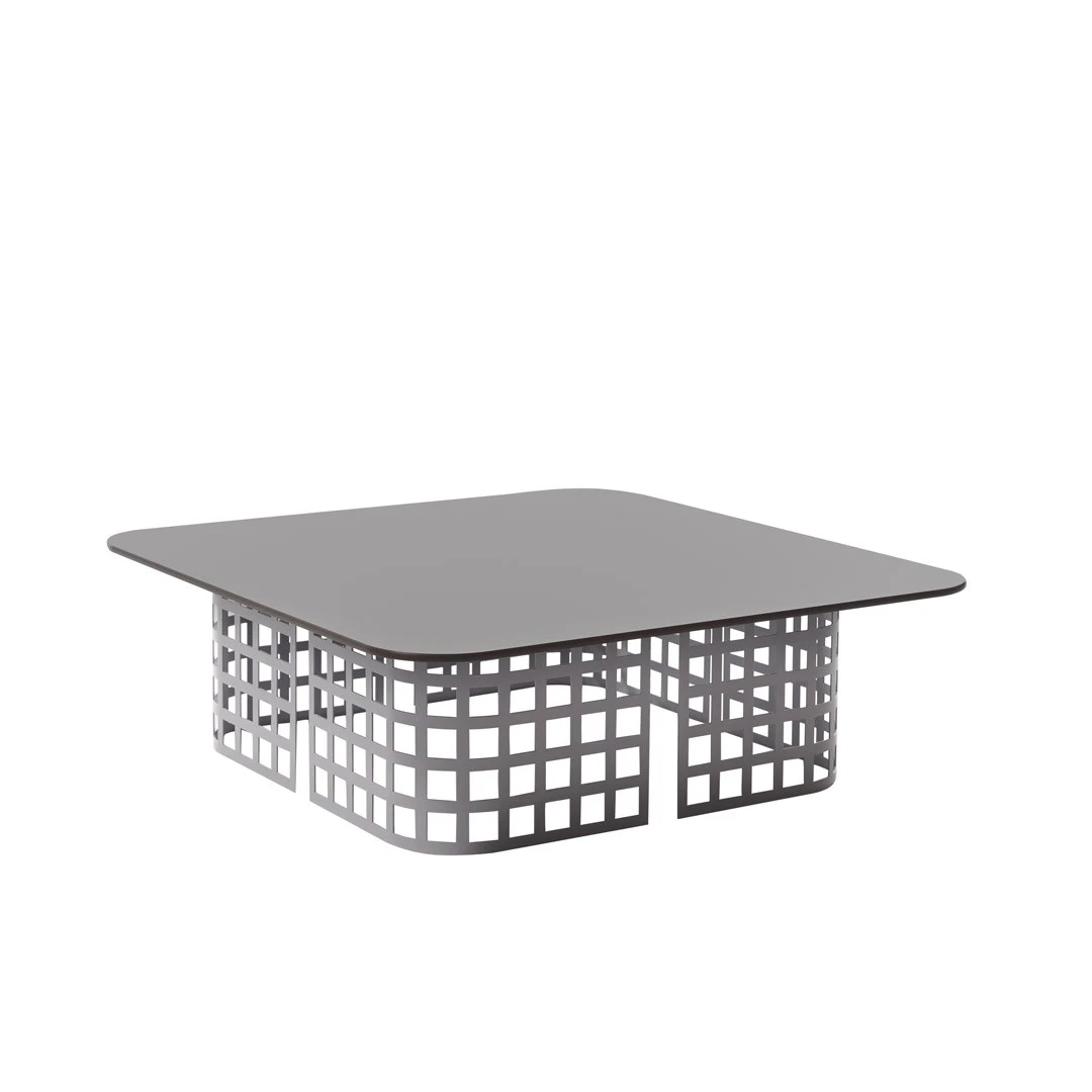 Mara Low Table Square top dark brown profile - Slide - stolik – kolor Light Grey -01 (nr kat. SD MTS029R + SD MTS028R)