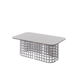 Mara Low Table Rectangular top dark brown profile - Slide - stolik – kolor Light Grey -01 (nr kat. SD MTR039R + SD MTR038R)