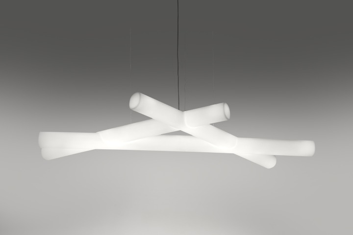 Mesh - Slide - lampa wisząca – kolor Light White (nr kat. SLIDE-MESH-01-1c43e3)