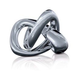 Twist Sculpture - Slide - rzeźba dekoracyjna – kolor Metallic Silver (nr kat. SL TWI001X)