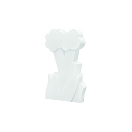 Myflower Separe - Slide - parawan – kolor Milky White (nr kat. SD FLO181T)