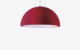 Cupole Ø 80 x h. 40 cm - Slide - lampa wisząca – kolor Flame Red (nr kat. SD MOS081D)