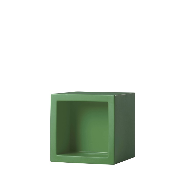 Open Cube 43 x 43 h. 43 cm - Slide - dekoracja – kolor Malva Green (nr kat. SD OPN045V)