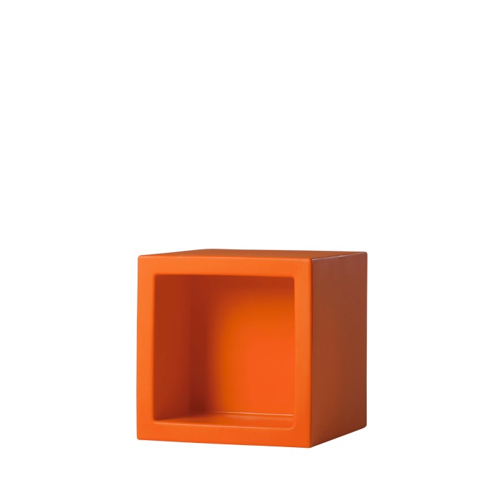 Open Cube 43 x 43 h. 43 cm - Slide - dekoracja – kolor Pumpkin Orange (nr kat. SD OPN045C)