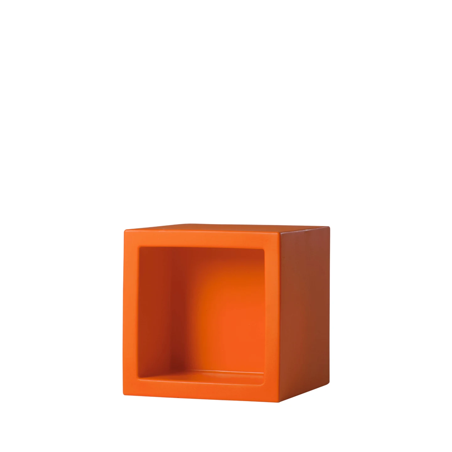 Open Cube 43 x 43 h. 43 cm - Slide - dekoracja – kolor Pumpkin Orange (nr kat. SD OPN045C)