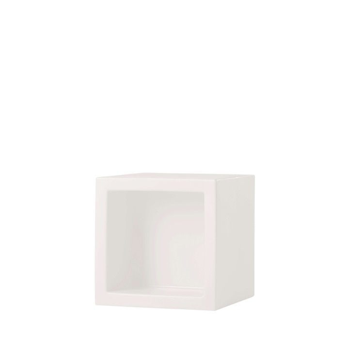 Open Cube 73 x 73 h. 73 cm - Slide - dekoracja – kolor Milky White (nr kat. SD OPN075T)