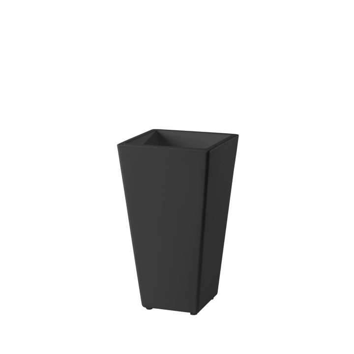 Y-Pot 41 X 41 h74 cm - Slide - doniczka podświetlana – kolor Jet Black (nr kat. SD PIR072H)