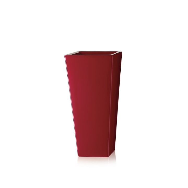 Y-Pot 41 X 41 h74 cm - Slide - doniczka podświetlana – kolor Supreme Red - Glossy Finish (nr kat. SL PIR072D)