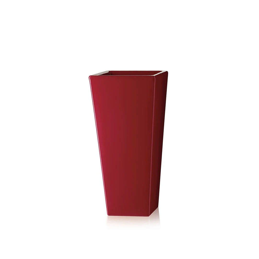 Y-Pot 41 X 41 h74 cm - Slide - doniczka podświetlana – kolor Supreme Red - Glossy Finish (nr kat. SL PIR072D)