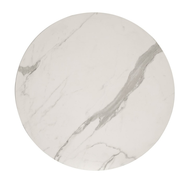 Ottocento Round Ø140 Calacatta marble - Slide - stół – kolor Calacatta (nr kat. SD OTT1406 + SD OTG075V)