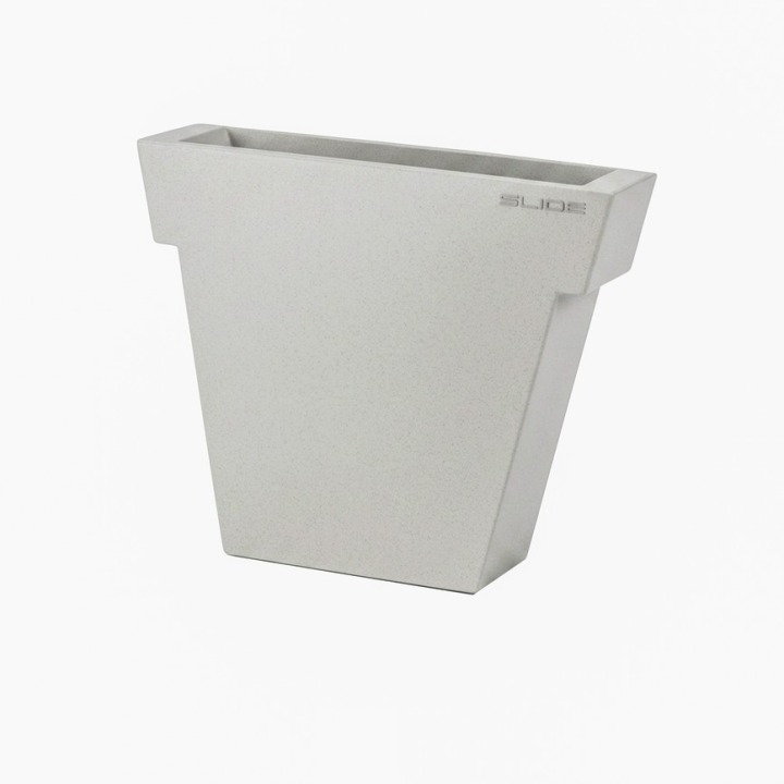 Il Vaso h55 - Slide - doniczka podświetlana – kolor MIST WHITE (nr kat. SE ILV055T)