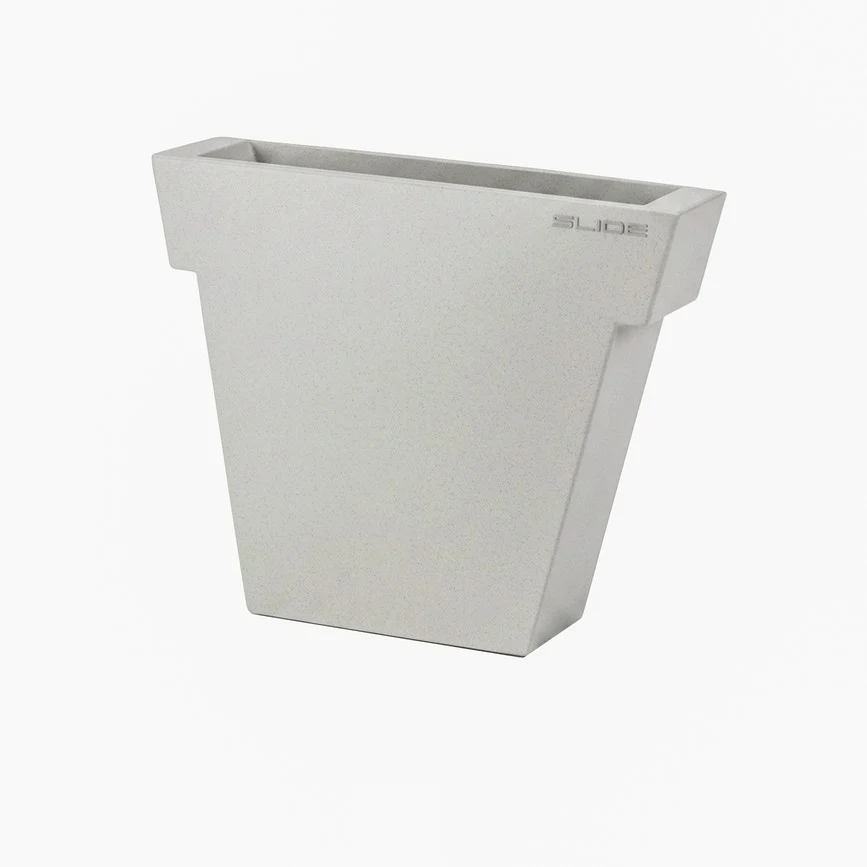 Il Vaso h55 - Slide - doniczka podświetlana – kolor MIST WHITE (nr kat. SE ILV055T)