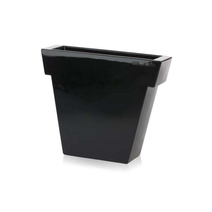 Il Vaso h55 - Slide - doniczka podświetlana – kolor Glamour Black - Glossy Finish (nr kat. SL ILV055H)