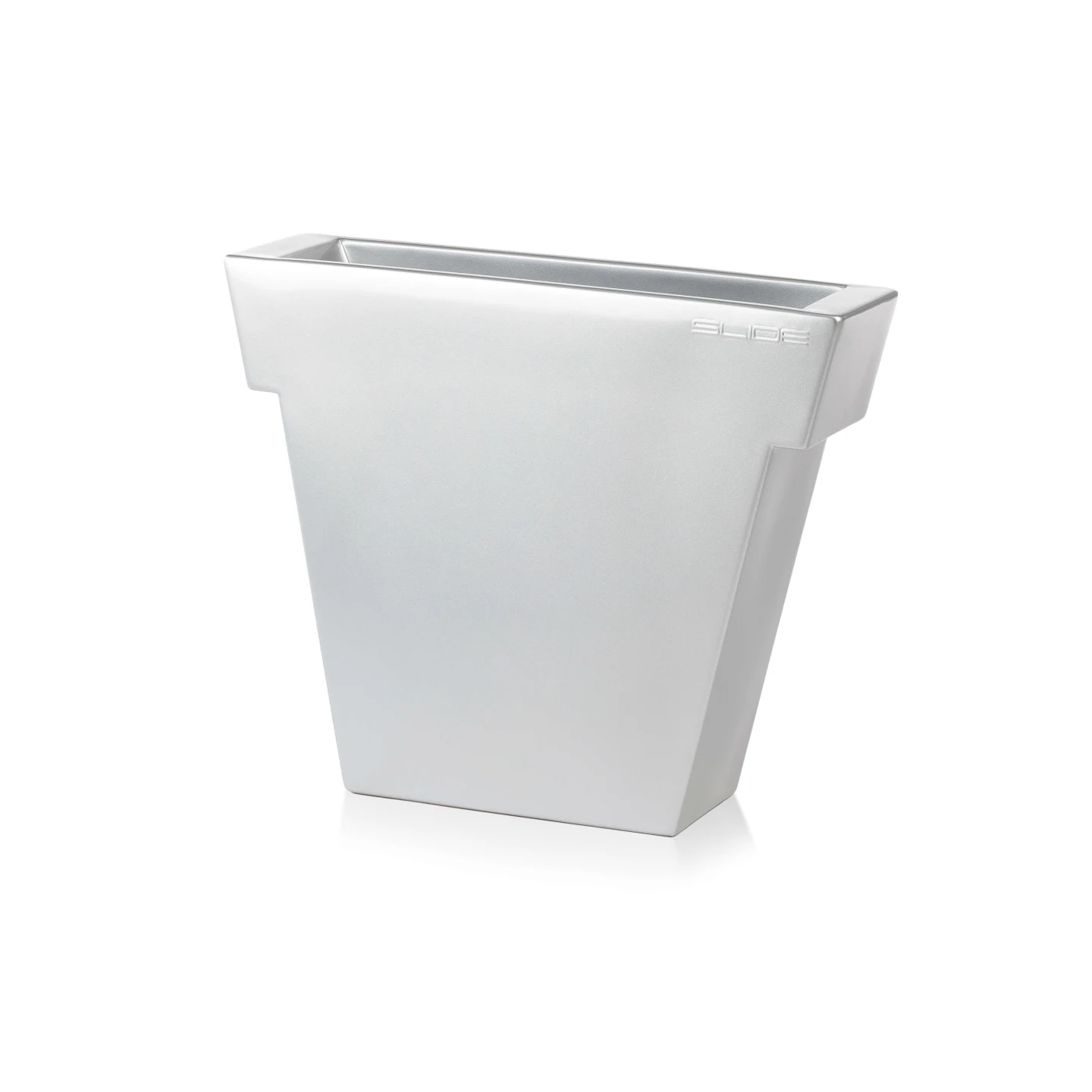 Il Vaso h55 - Slide - doniczka podświetlana – kolor Metallic Silver - Glossy Finish (nr kat. SL ILV055M)