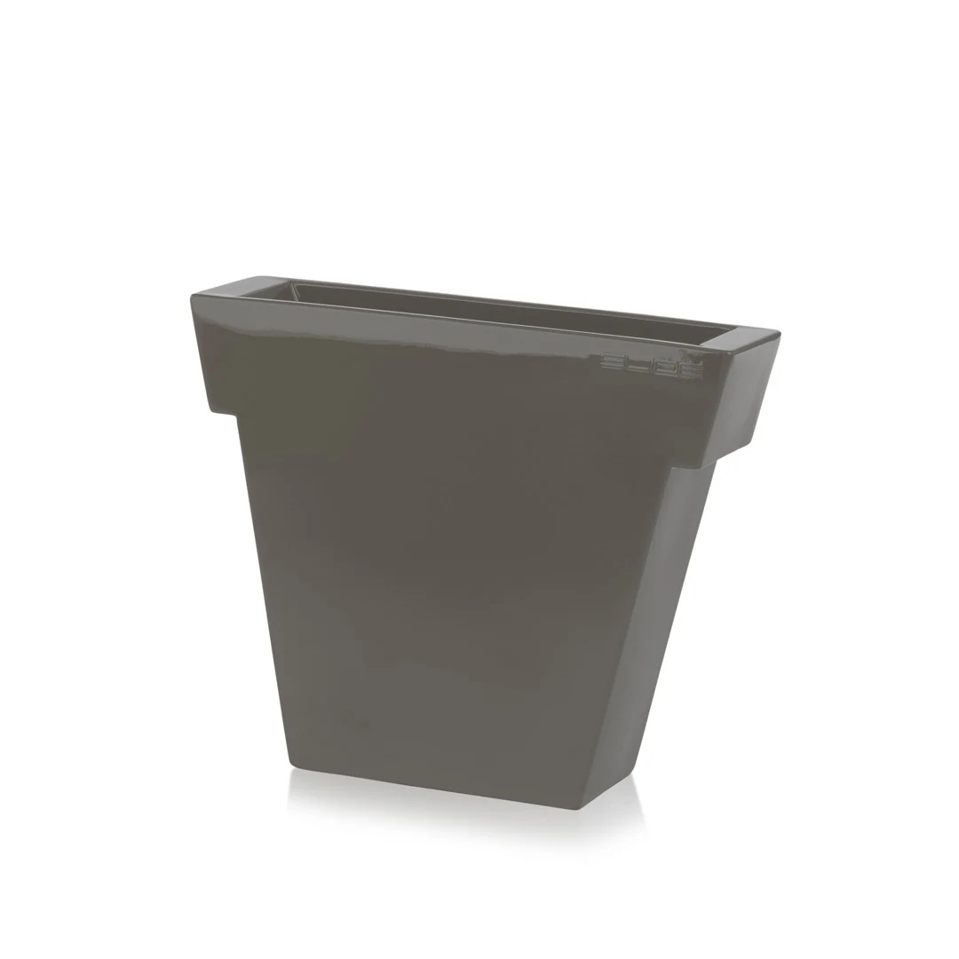 Il Vaso h140 - Slide - doniczka podświetlana – kolor Vanity Grey - Glossy Finish (nr kat. SL ILV140G)