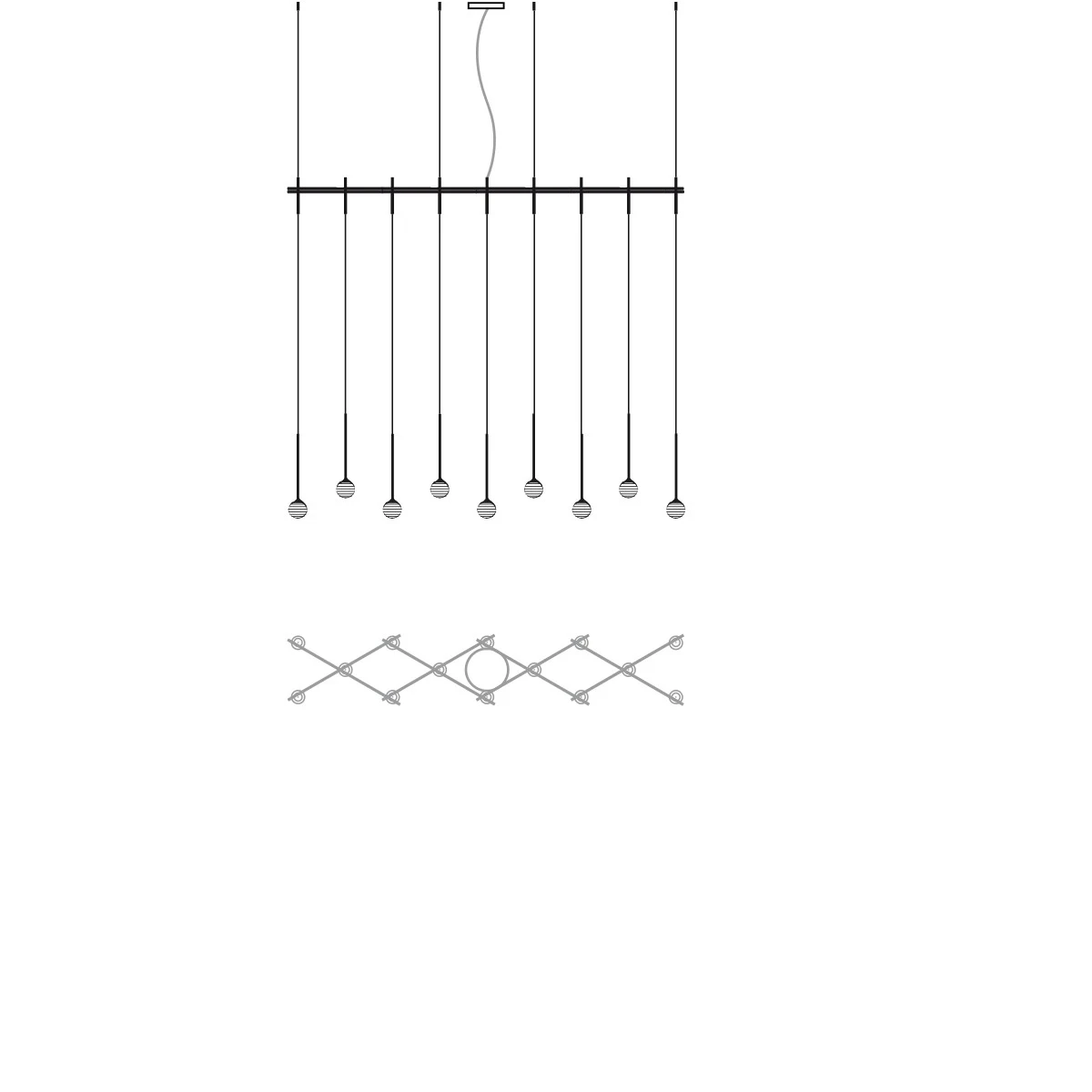 Algorithm Grid 0845 - Vibia - lampa wisząca – zdjęcie 2