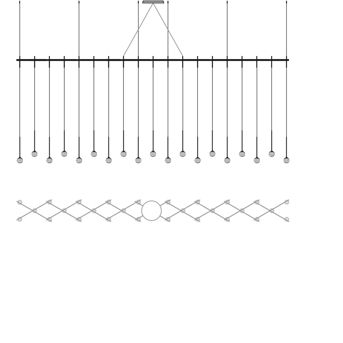 Algorithm Grid 0850 - Vibia - lampa wisząca – zdjęcie 2