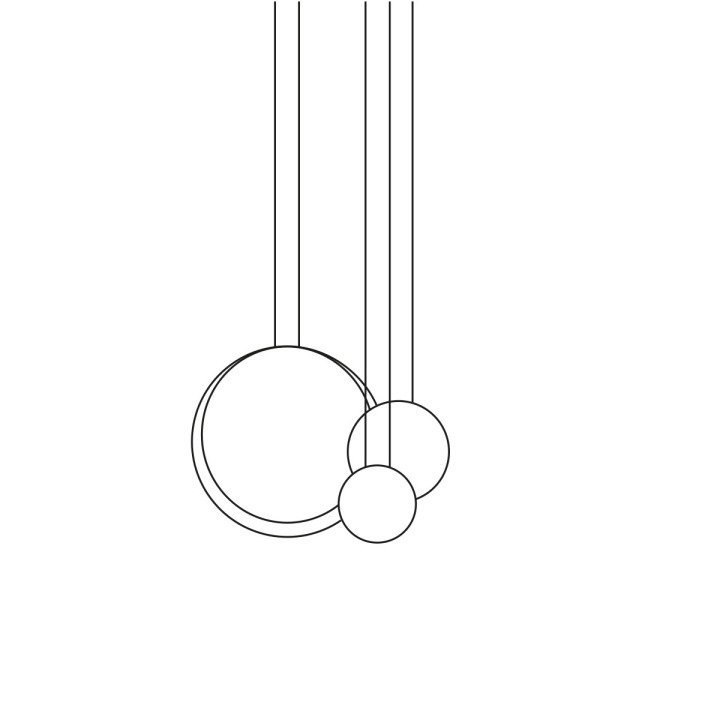 Cosmos 2511 - Vibia - lampa wisząca – zdjęcie 2