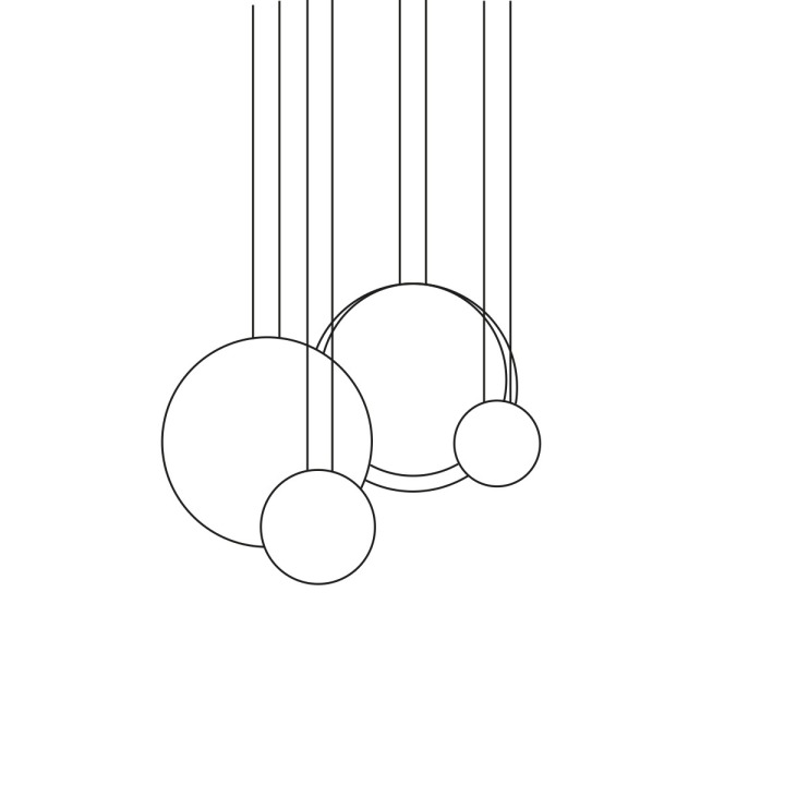 Cosmos 2516 - Vibia - lampa wisząca – zdjęcie 2