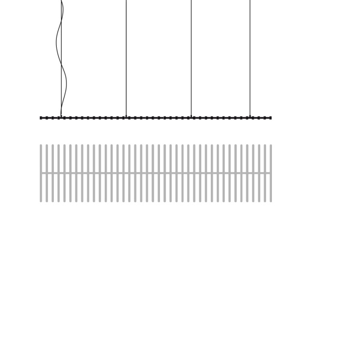 Rhythm Horizontal 2113 - Vibia - lampa wisząca – zdjęcie 2