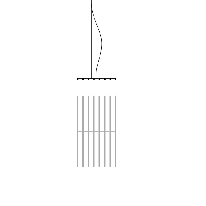 Rhythm Horizontal 2155 - Vibia - lampa wisząca – zdjęcie 2