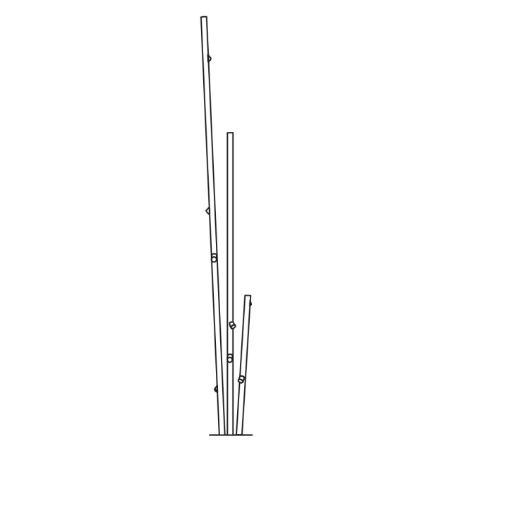 Bamboo 4812 - Vibia - lampa zewnętrzna – zdjęcie 2