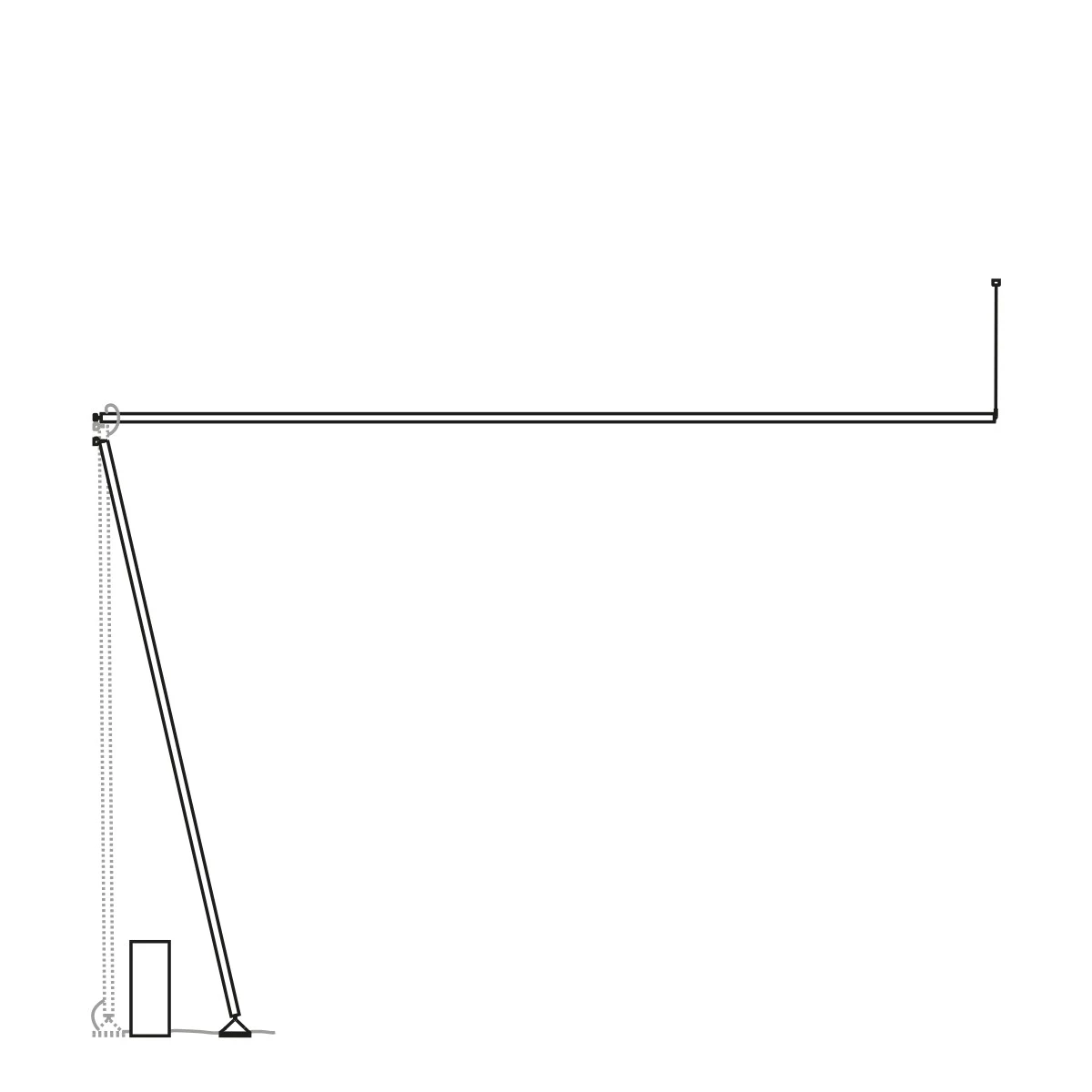 Sticks Solo 7378 - Vibia - lampa podłogowa – zdjęcie 2