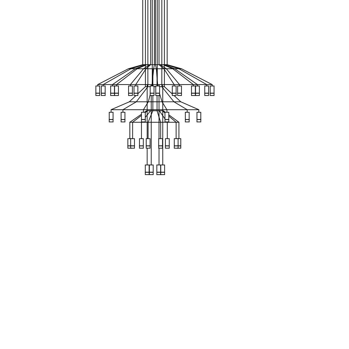 Wireflow Chandelier 0377 - Vibia - lampa wisząca – zdjęcie 2
