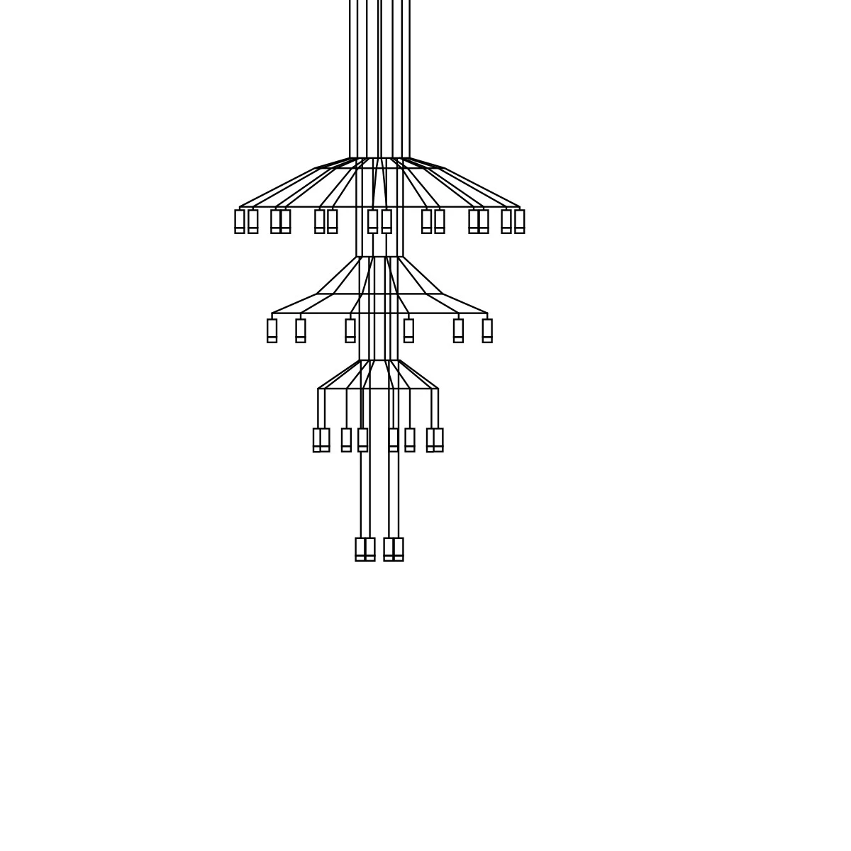 Wireflow Chandelier 0378 - Vibia - lampa wisząca – zdjęcie 2