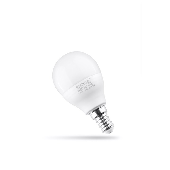 LED E14 4000K 7,5W 680lm - Sollux Lighting - żarówka