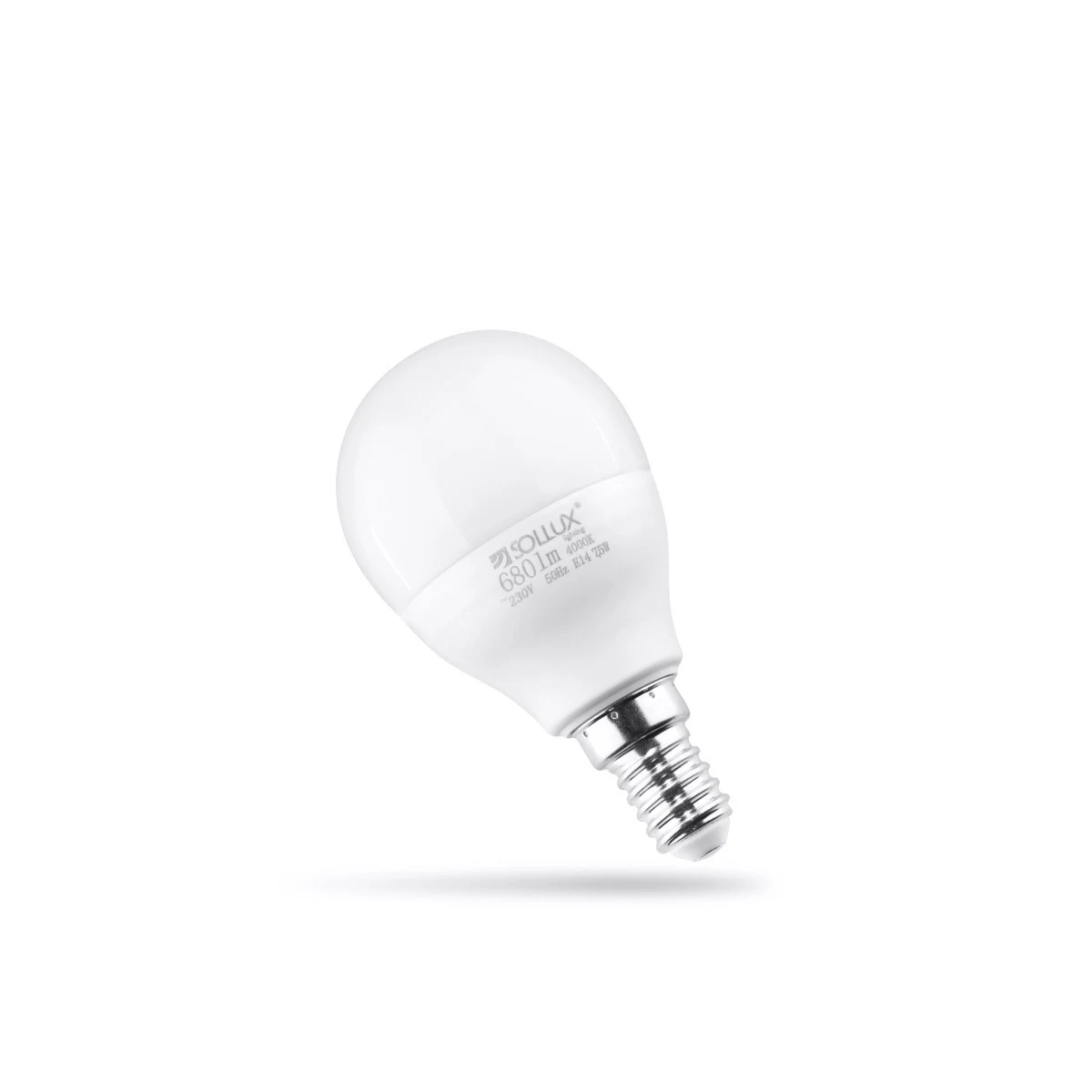 LED E14 4000K 7,5W 680lm - Sollux Lighting - żarówka