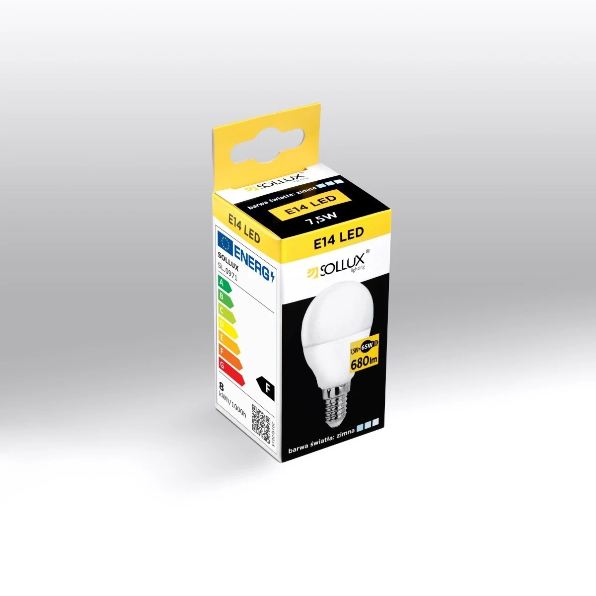 LED E14 4000K 7,5W 680lm - Sollux Lighting - żarówka – zdjęcie 3