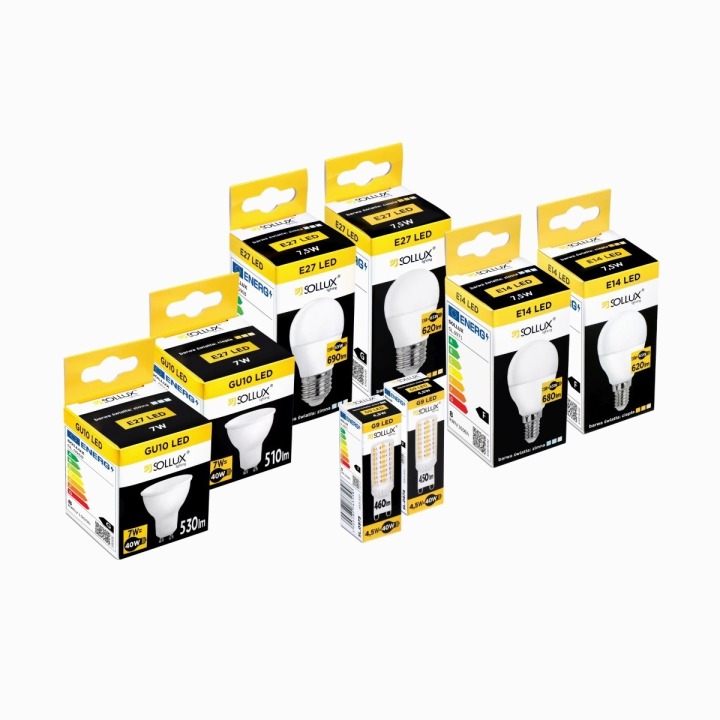 LED G9 3000K 4,5W 450lm - Sollux Lighting - żarówka – zdjęcie 4