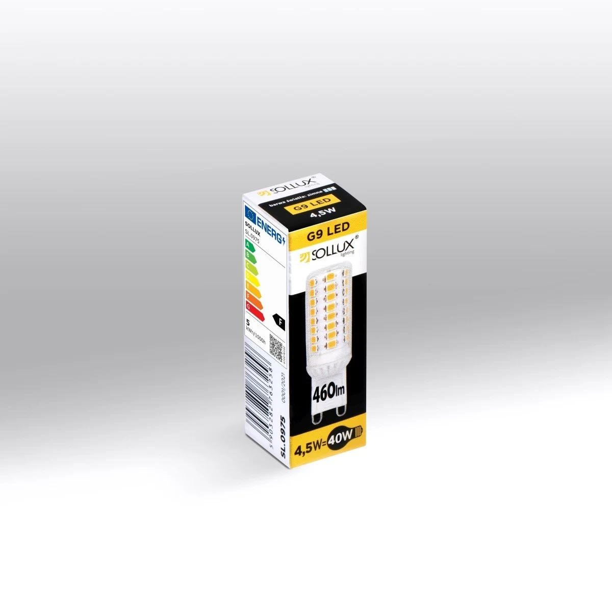 LED G9 4000K 4,5W 460lm - Sollux Lighting - żarówka – zdjęcie 3