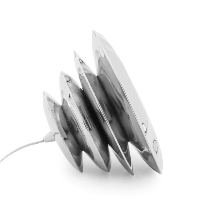 Harmonica Cone - Zieta - lampa stołowa – kolor Inox Polished (nr kat. ZE-HARMONICA-CONE-INX-27)