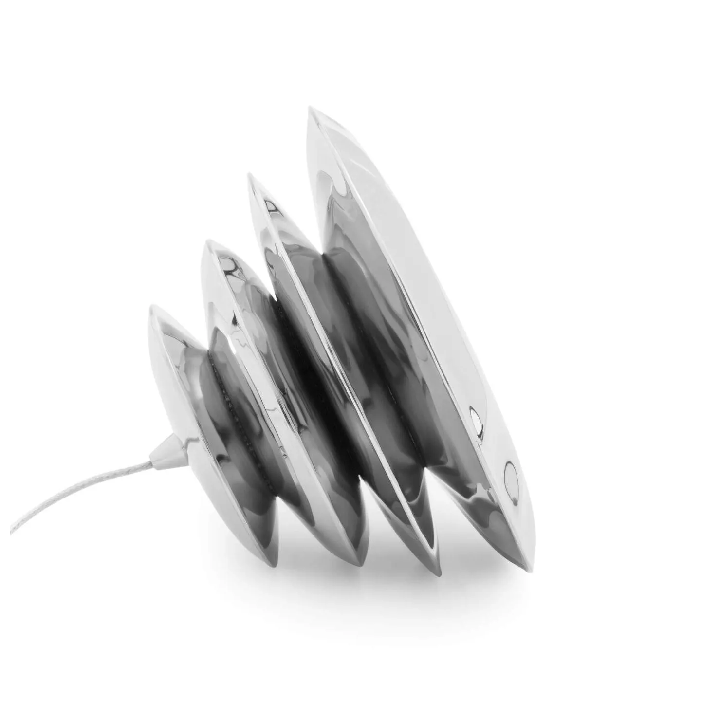 Harmonica Cone - Zieta - lampa stołowa – kolor Inox Polished (nr kat. ZE-HARMONICA-CONE-INX-40)