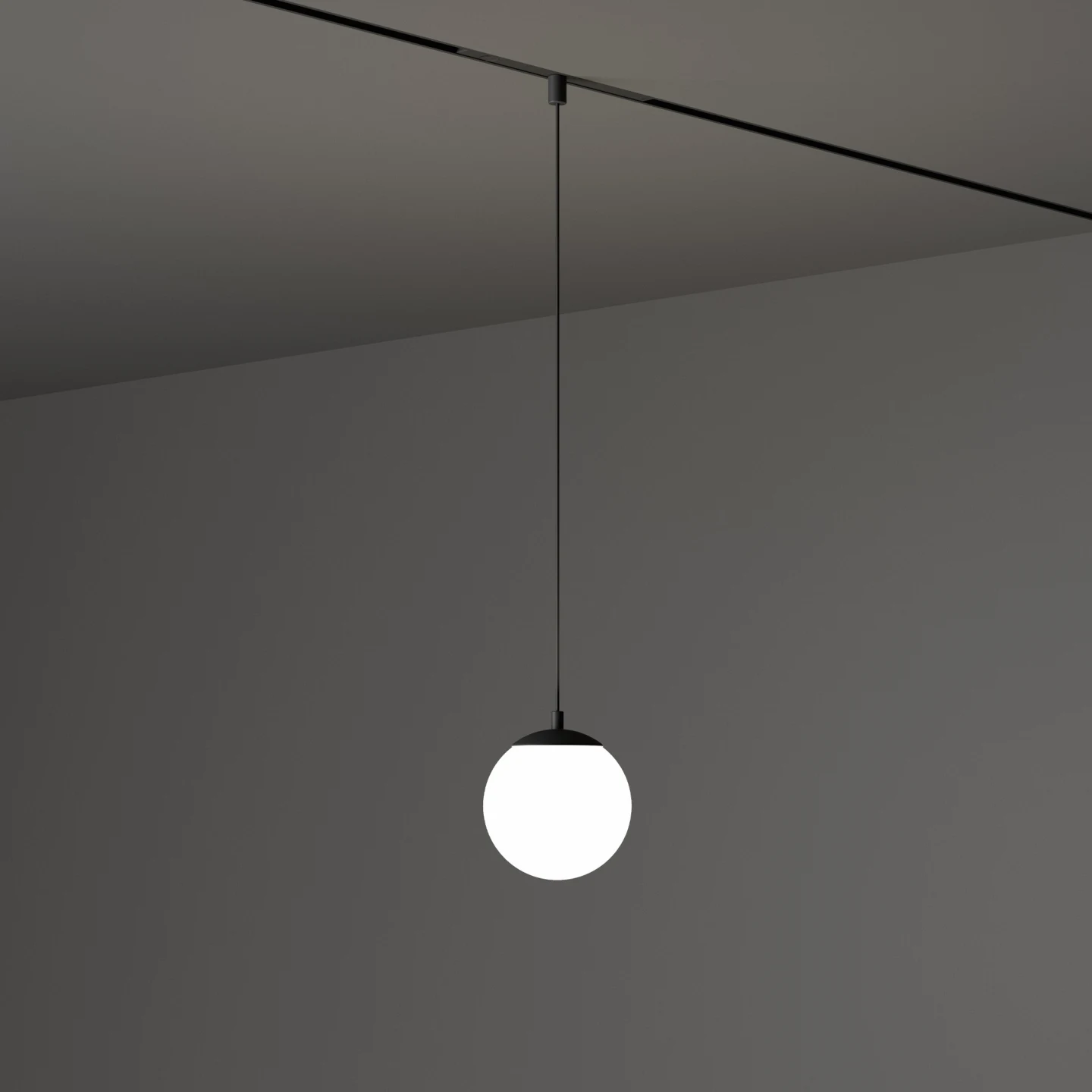 Ego Pendant Ball 10W 3000K On-off Bi - Ideal Lux - moduł systemu szynowego – zdjęcie 2