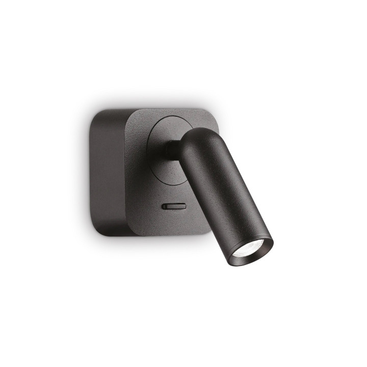 Bean AP Square - Ideal Lux - kinkiet – kolor Czarny (nr kat. 260655)