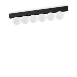Binomio LED PL6 - Ideal Lux - plafon – kolor Czarny (nr kat. 313290)