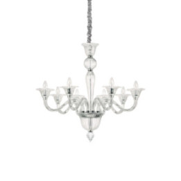 Brigitta SP8 - Ideal Lux - lampa wisząca – kolor Przezroczysty (nr kat. 199382)