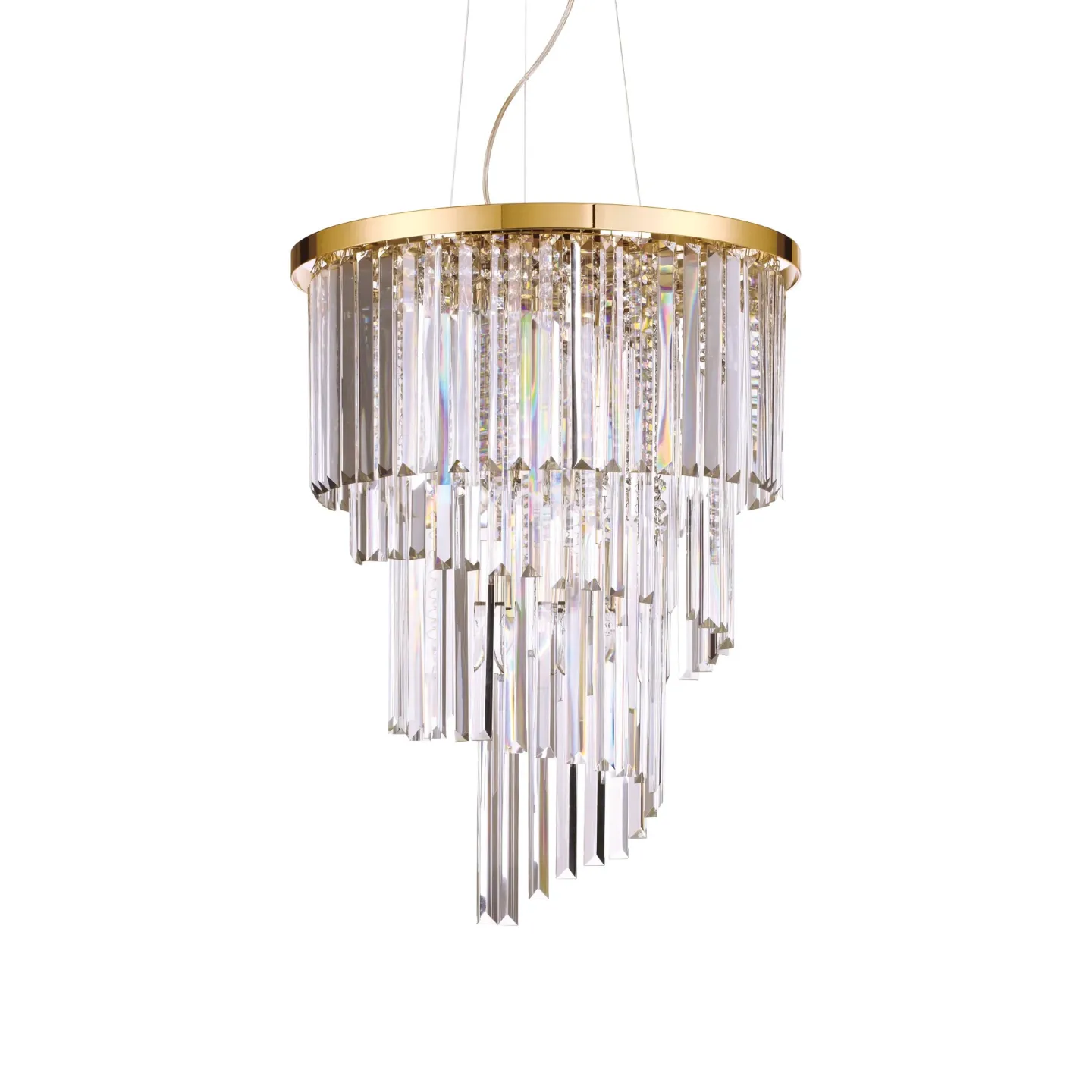 Carlton SP12 - Ideal Lux - lampa wisząca – kolor Złoty (nr kat. 213521)