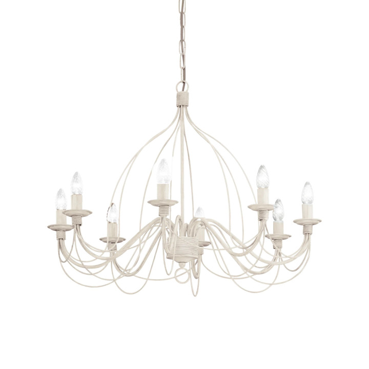 Corte SP8 - Ideal Lux - lampa wisząca – kolor Biały (nr kat. 005898)