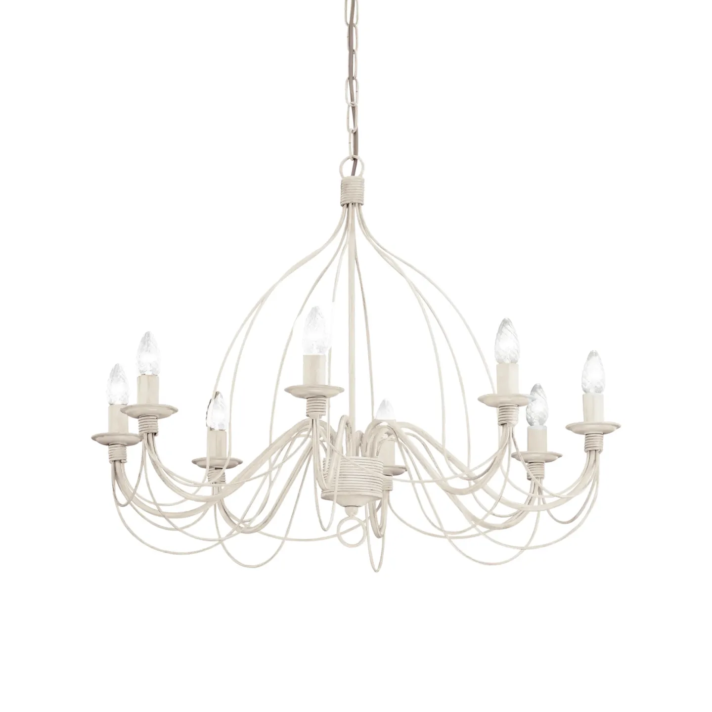 Corte SP8 - Ideal Lux - lampa wisząca – kolor Biały (nr kat. 005898)