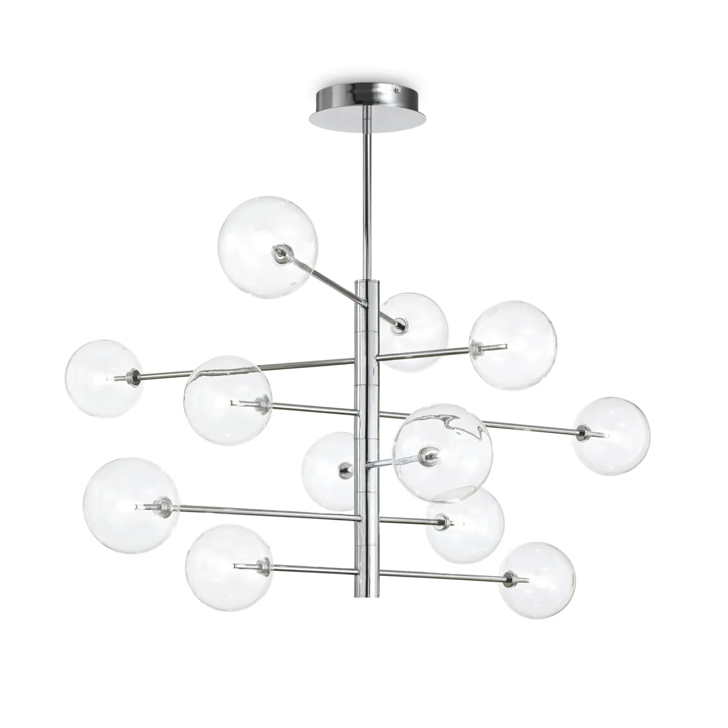 Equinoxe SP12 - Ideal Lux - lampa wisząca – kolor Chrom (nr kat. 200118)