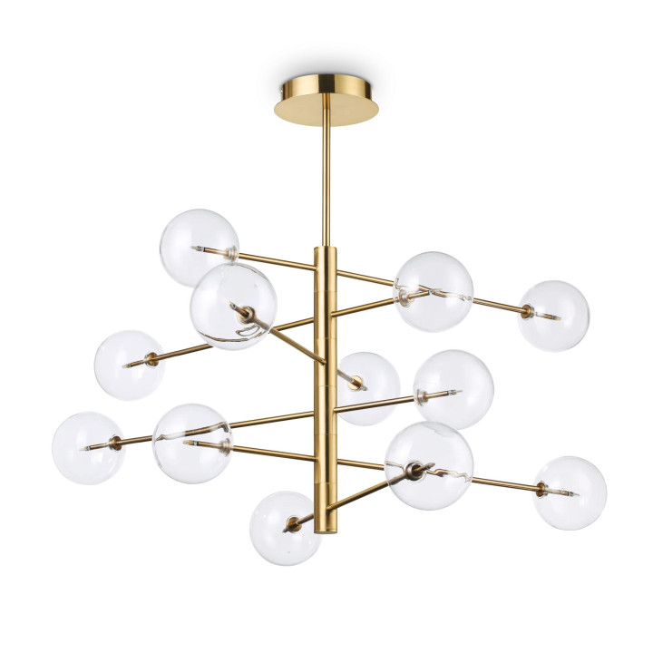 Equinoxe SP12 - Ideal Lux - lampa wisząca – kolor Mosiądz (nr kat. 200125)