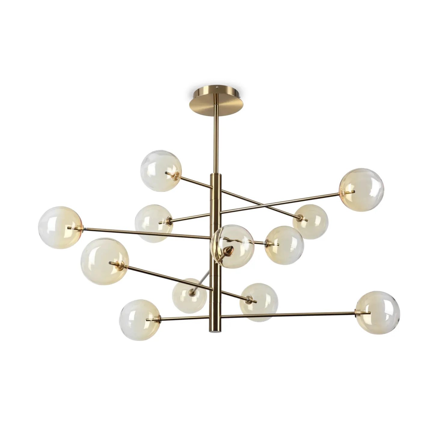 Equinoxe SP12 - Ideal Lux - lampa wisząca – kolor Bursztynowy cieniowany (nr kat. 345383)